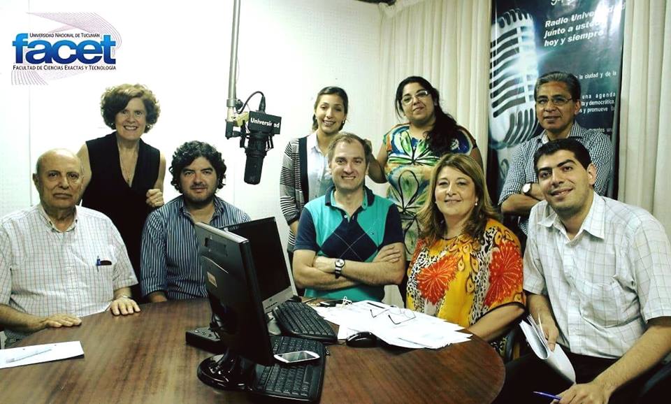 Programa de Radio "Exactas para Todos" con la conducción de Lía Torres Auad y Jorge Namour