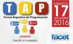 Torneo Argentino de Programación: 3 estudiantes, 5 horas, 3 lenguajes