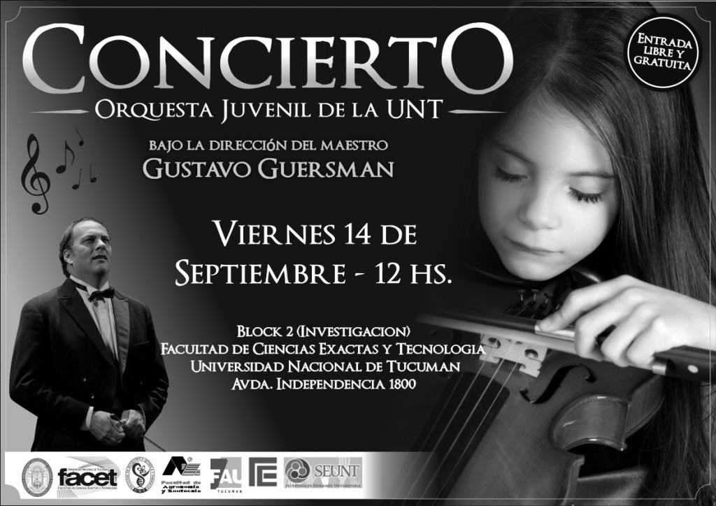Concierto de la Orquesta Juvenil de la UNT - Director: Gustavo Guersman