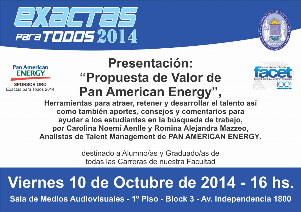 Charla Empresas EPT 2014 - PAN AMERICAN ENERGY - 02