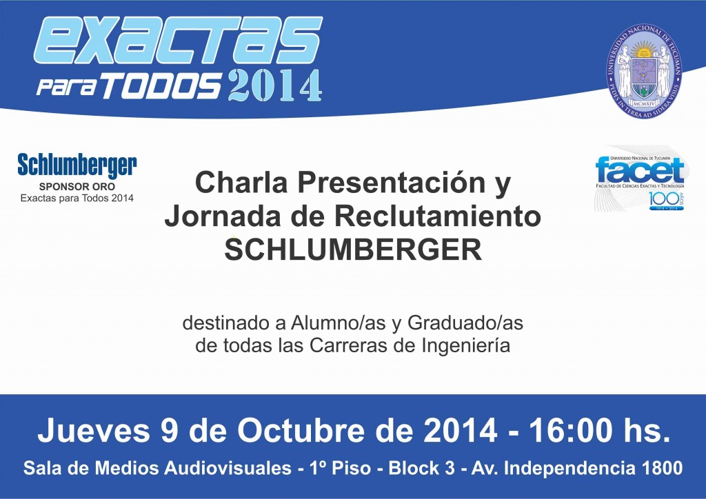 Charla Empresas EPT 2014 - SCHLUMBERGER