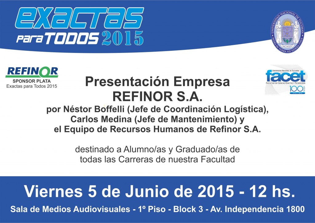 Charla Empresas EPT 2015 - REFINOR