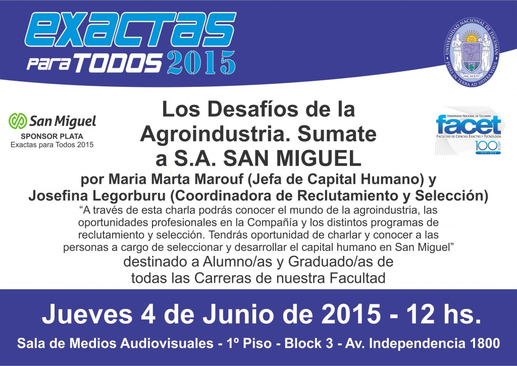 Charla Empresas EPT 2015 - SA SAN MIGUEL