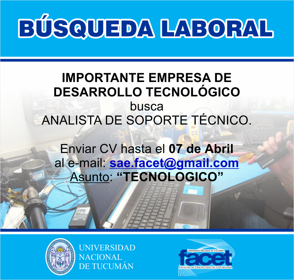 BUSQUEDA LABORAL analista