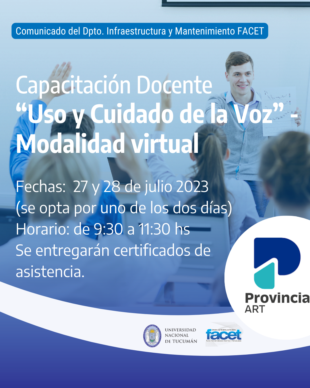 CAPACITACION DOCENTE VIRTUAL – FACET Informa