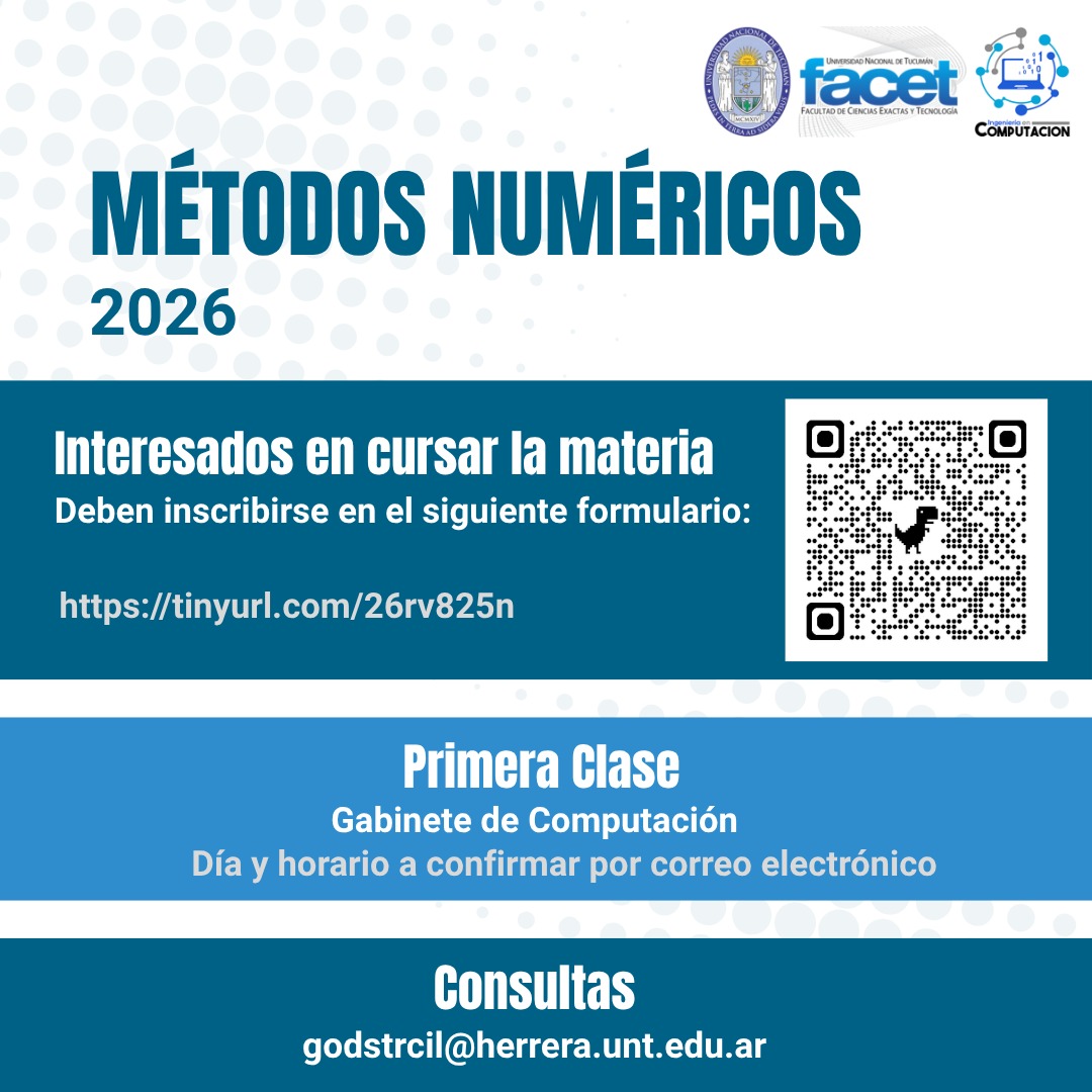 Primera Clase de Métodos Numéricos.