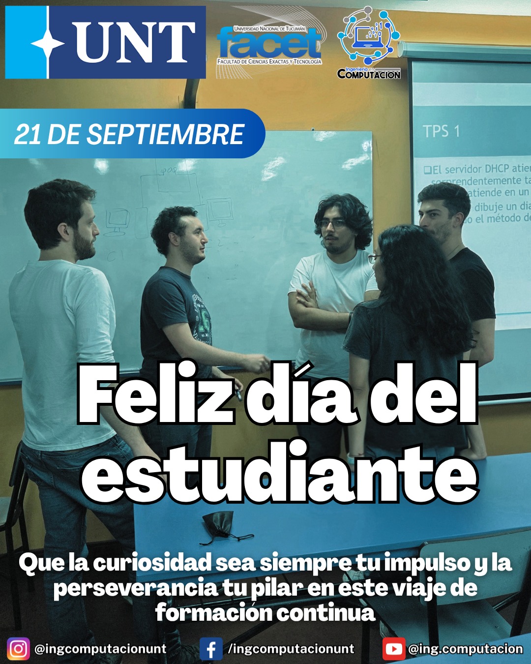 Feliz Día del Estudiante.