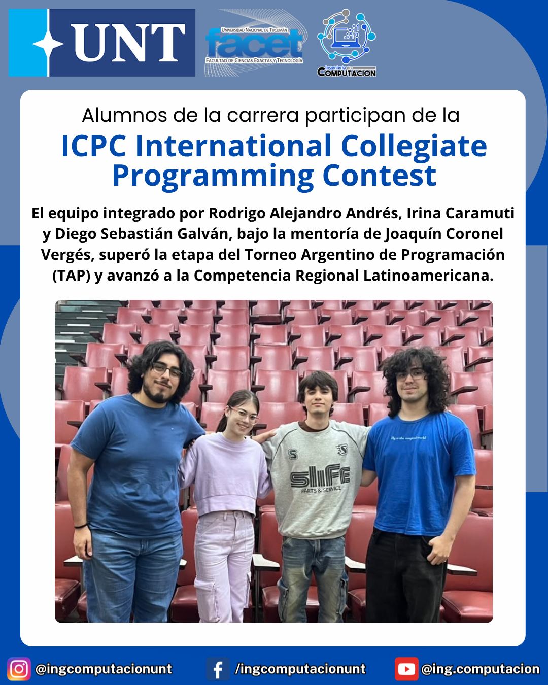 Alumnos de la carrera participan en el 