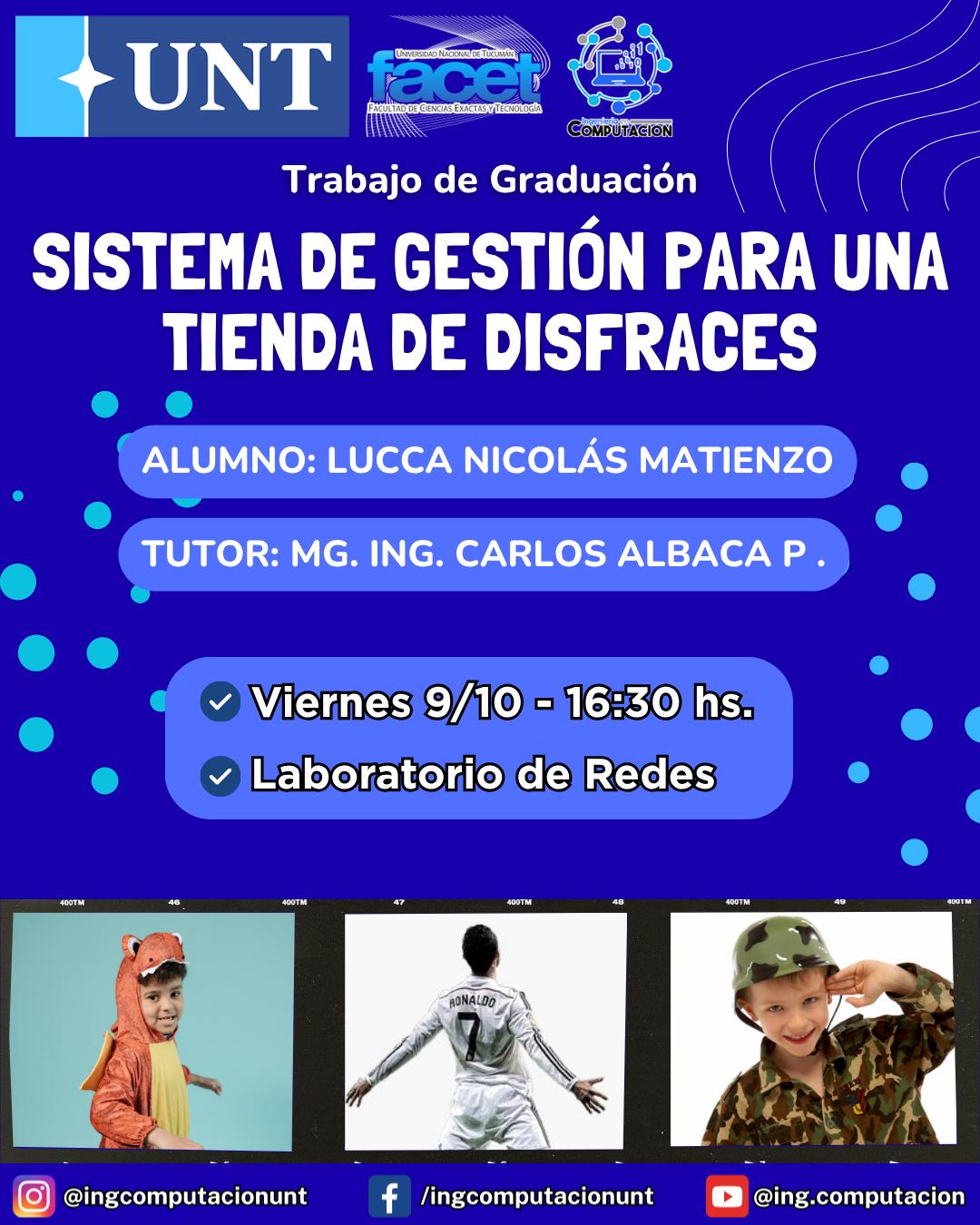 Defensa de Trabajo de Graduación.