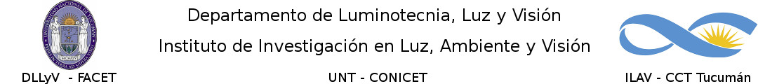 Departamento de Luminotecnia, Luz y Visión (UNT) - Instituto de Investigación en Luz, Ambiente y Visión (CONICET) logo