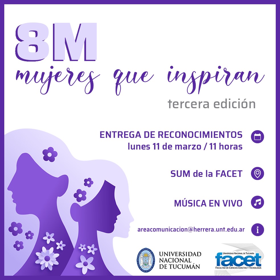8M Mujeres que inspiran segunda edición, participá postulando a tu candidata.