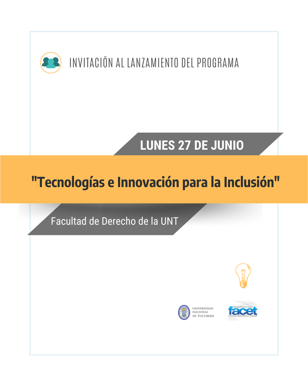 Invitación | Lanzamiento del Programa “Tecnologías e Innovación para la Inclusión”