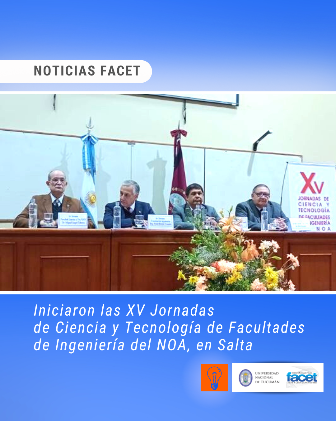 Noticias | Iniciaron las XV Jornadas de Ciencia y Tecnología del NOA, en Salta