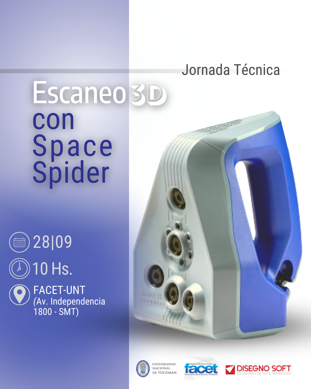 Invitación | Jornada Técnica “Escaneo 3D con Space Spider”