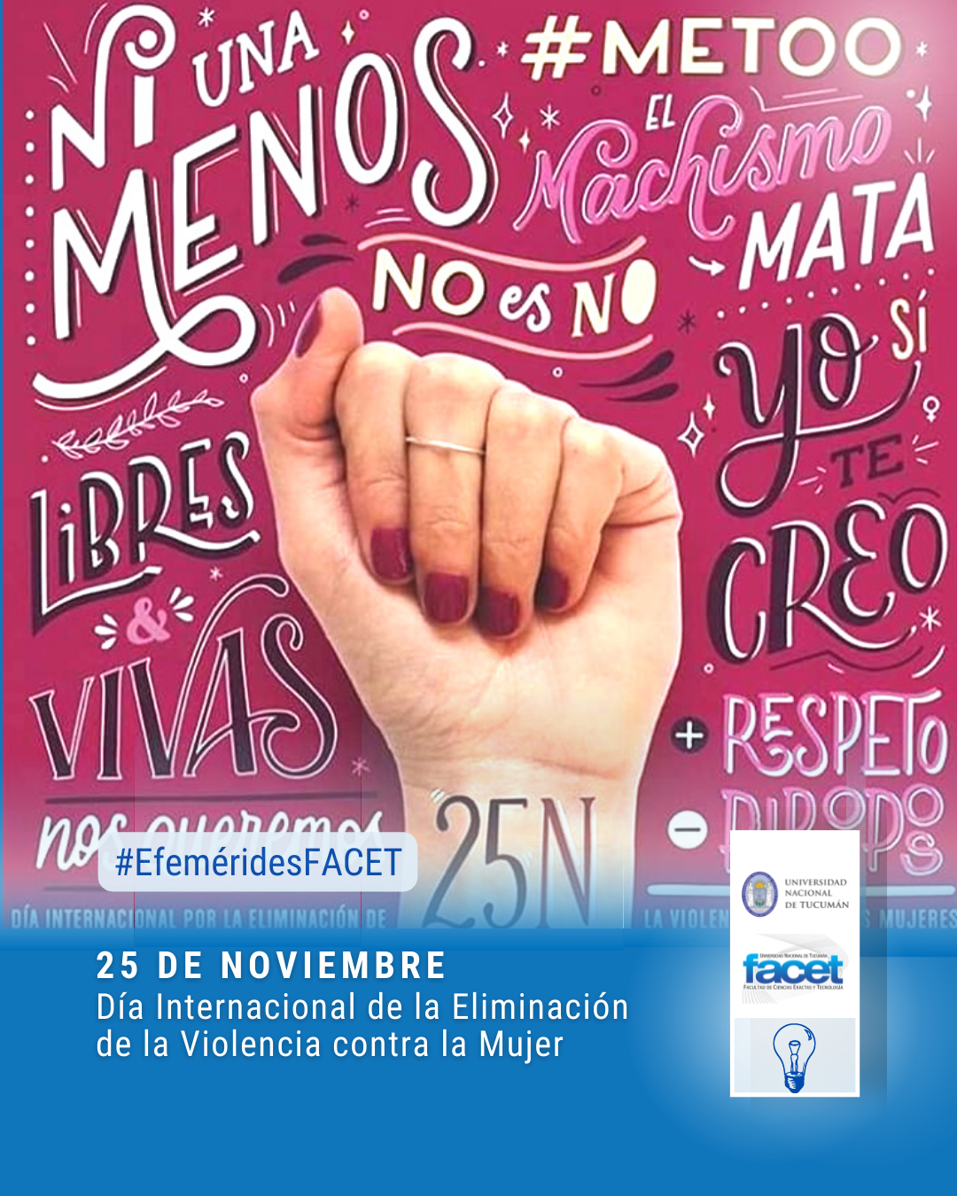 25 de Noviembre | Día Internacional de la Eliminación de la Violencia contra las Mujeres