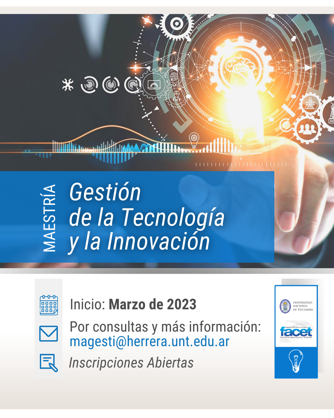 Convocatoria | Maestría en Gestión de la Tecnología y la Innovación