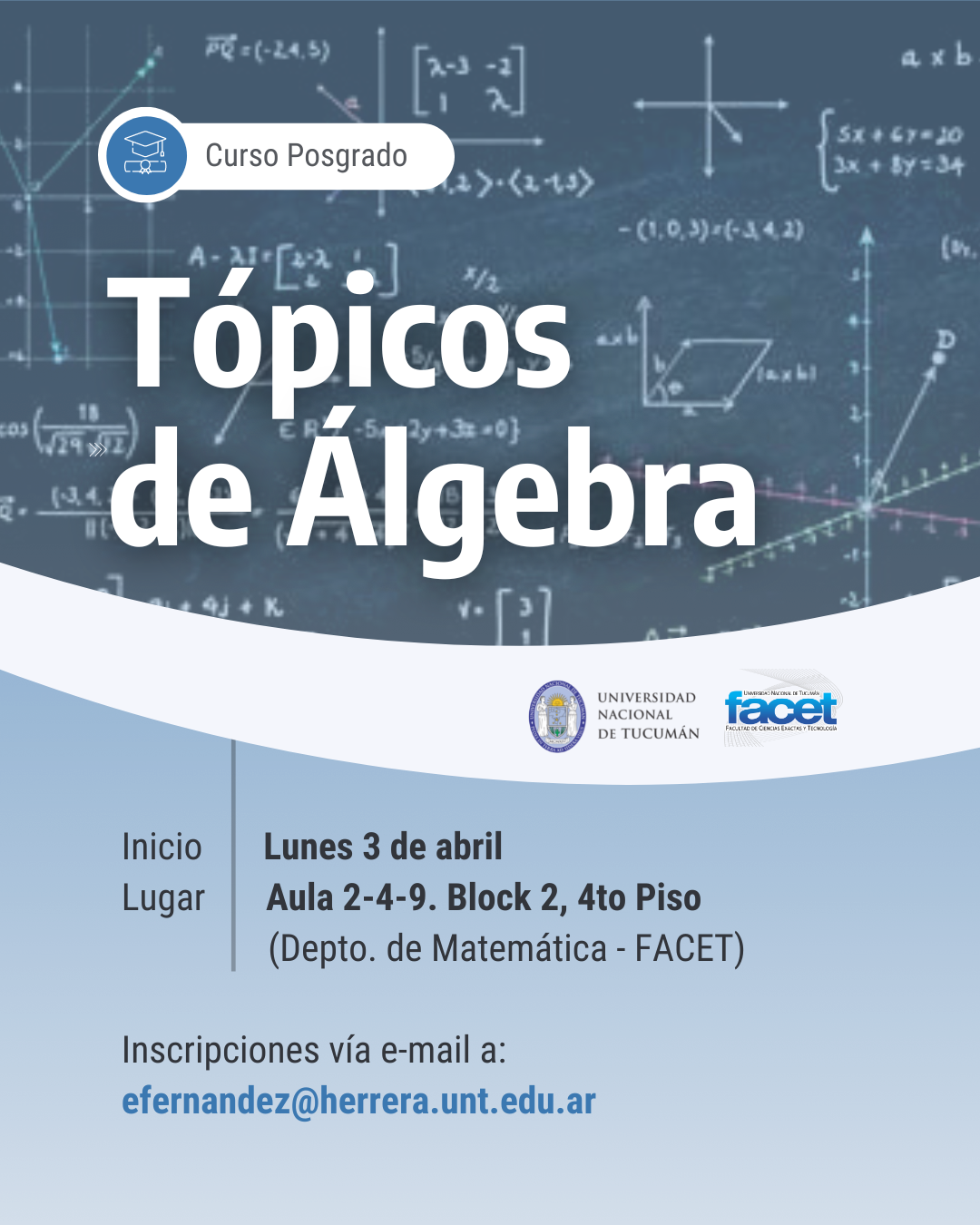 Curso de Posgrado | “Tópicos de Álgebra”