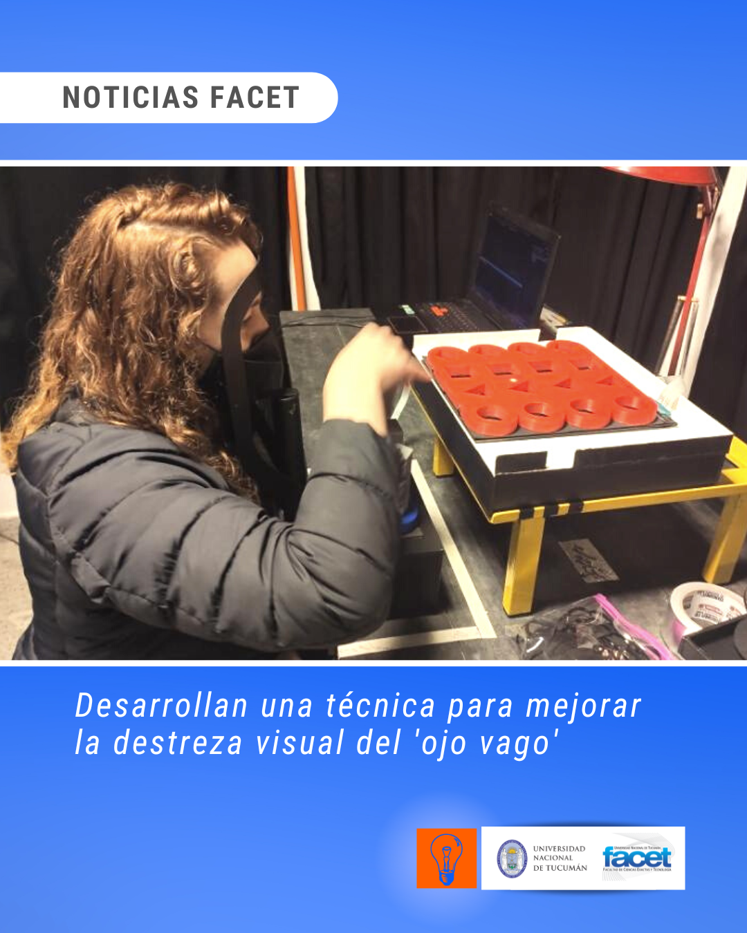 Noticias | Desarrollan una técnica para mejorar la destreza visual del ‘ojo vago’