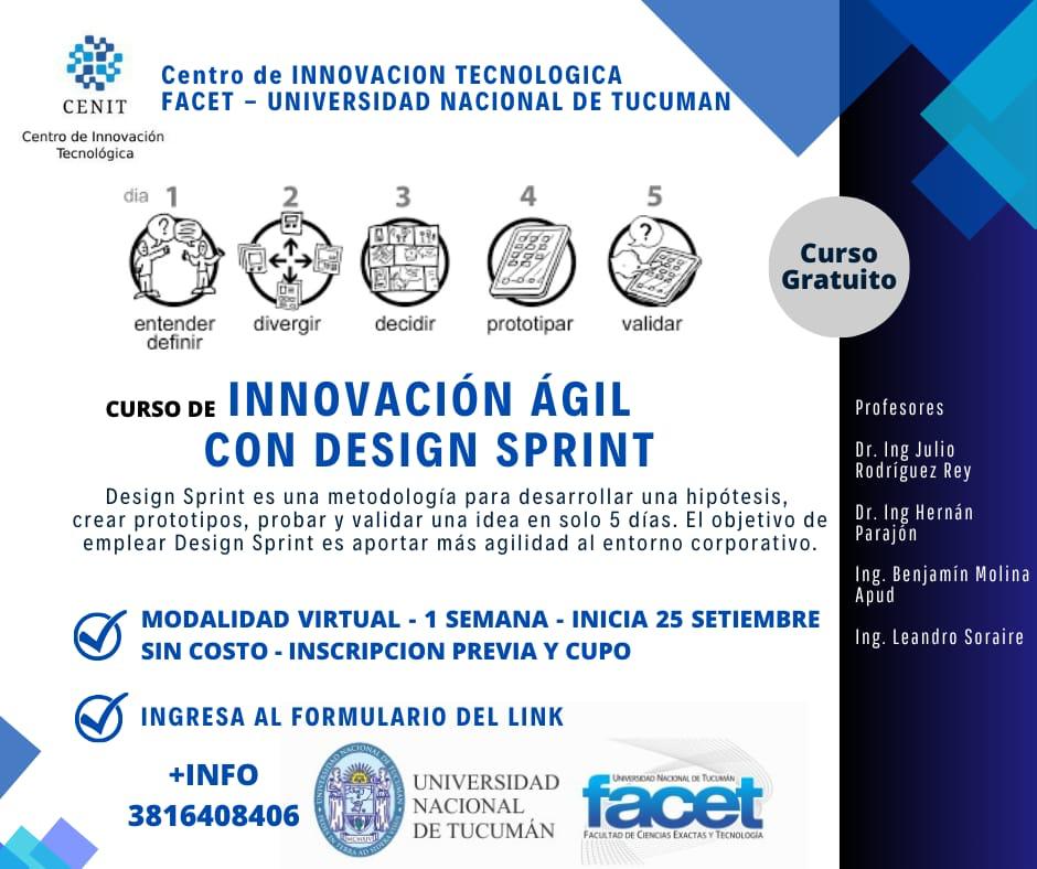 Curso de Extensión “Innovación ágil con Design Sprint” – Inscripciones abiertas