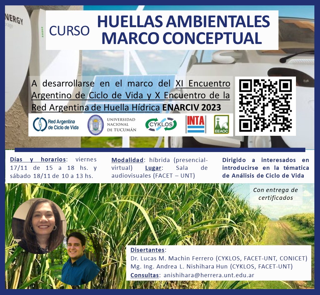 Curso “Huellas Ambientales – Marco Conceptual” – ENARCIV 2023